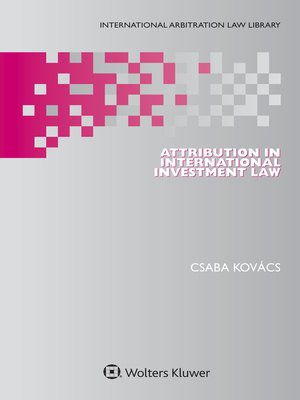 cover image of Attribution in International Investment Law